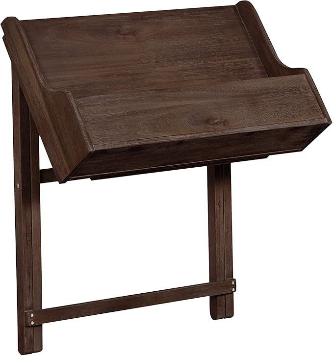 Linon Mable Folding Desk, Walnut
