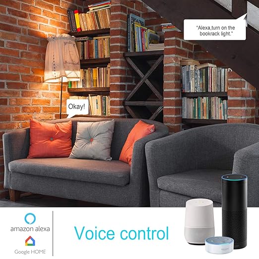 AICase Smart WiFi E27/E26 Light Socket, [2 Pack] Intelligent WLAN Home Remote Control Light Lamp Bulb Holder Compatible with Alexa and Google Home-White