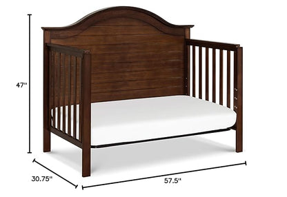 Carter's by DaVinci Nolan 4-in-1 Convertible Crib in Espresso, Greenguard Gold Certified, 57.5x30.8x47 Inch (Pack of 1)