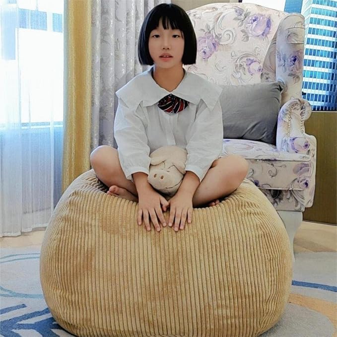 Bean Bag Chairs (No Filler),Bean Bag Cover,Stuffed Animal Storage Bean Bag,Toddler Bean Bag,Bean Bag for Adults,Kids,Teens,Large bean bag