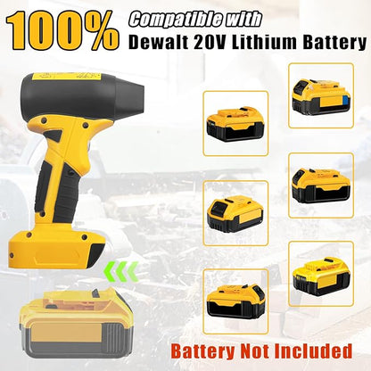 Leaf Blower Jet Dry for Dewalt 20V 60V Battery, Air Pump Air Duster Turbine Jet Fan Violent Turbofan Air Blower Turbine Turbine Blower Powerful Jet Fan High Speed Mini Blower for Car Cleanin