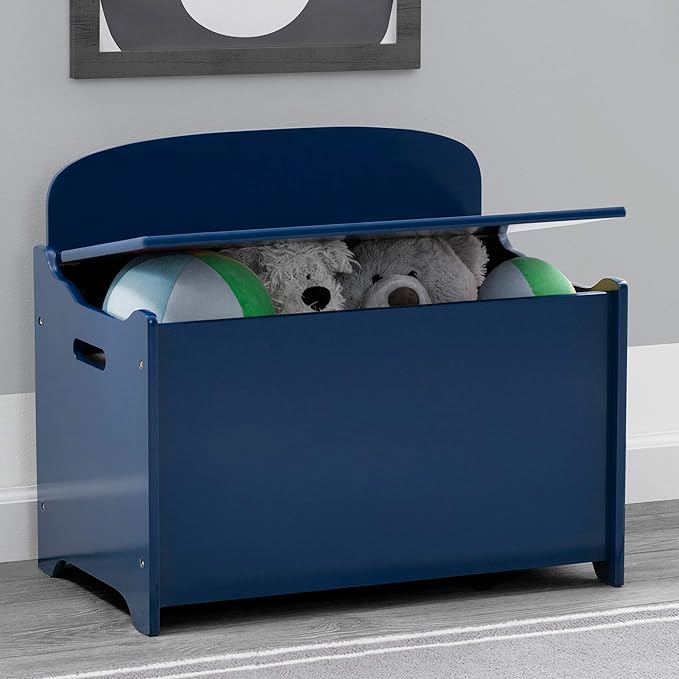 Delta Children MySize Deluxe Toy Box, Deep Blue