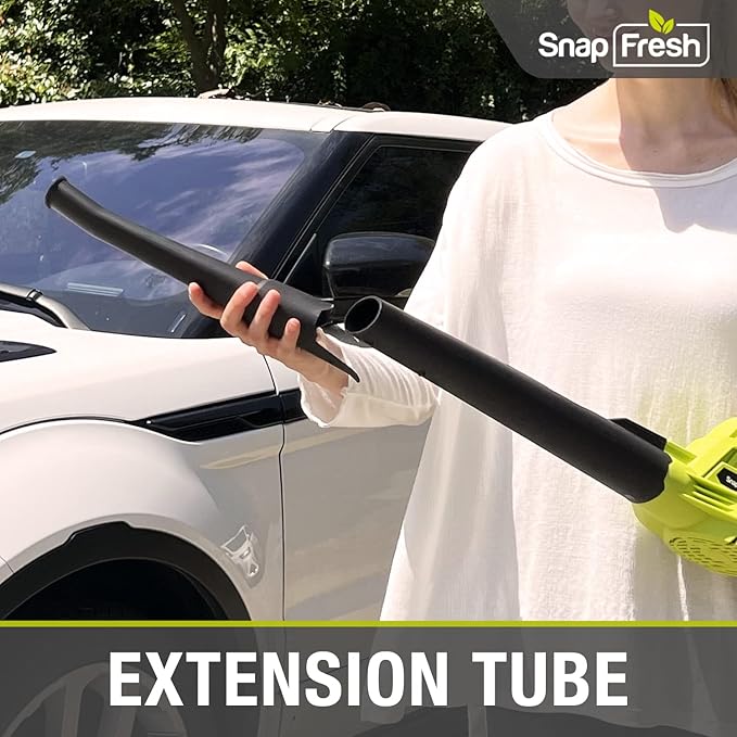 SnapFresh Cordless Leaf Blower - 20V Leaf Blower Cordless with 2.0Ah Li-ion Battery & Fast Charger, 130 MPH 140CFM Electric Leaf Blower Battery Powered Lightweight Sweeper for Sidewalk Hard Surfaces