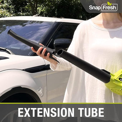 SnapFresh Cordless Leaf Blower - 20V Leaf Blower Cordless with 2.0Ah Li-ion Battery & Fast Charger, 130 MPH 140CFM Electric Leaf Blower Battery Powered Lightweight Sweeper for Sidewalk Hard Surfaces