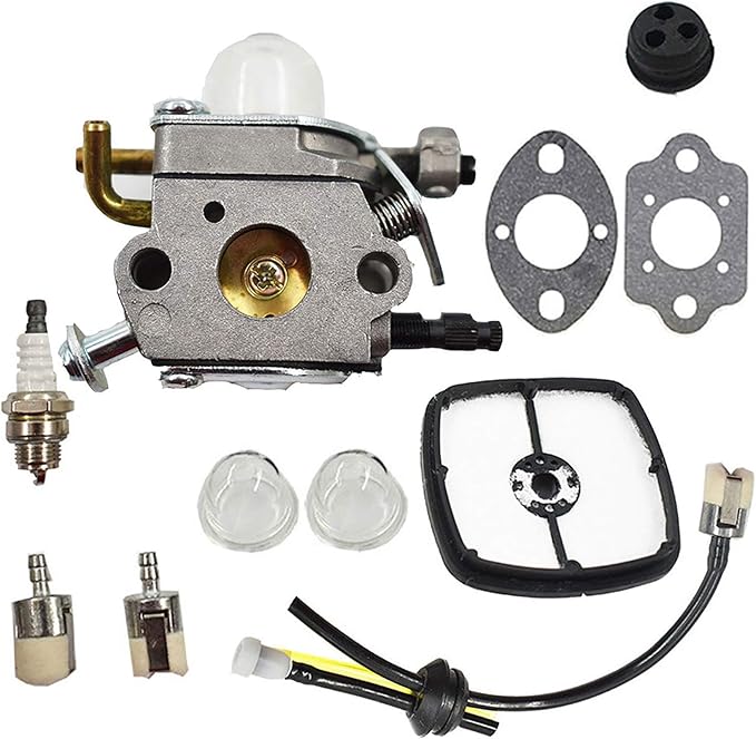 C1U-K42 Handheld Leaf Blower Carburetor Replacement for Echo PB-2100 PB-2155 with 13031054130 Air Fuel Filter Line Kit C1U-K42B C1U-K42A 12520020565