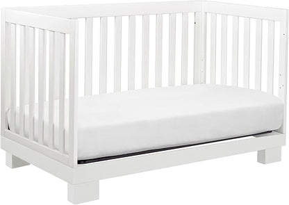 Babyletto Modo 3-in-1 Convertible Crib with Toddler Bed Conversion Kit in White, Greenguard Gold Certified