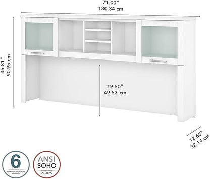 Bush WC81911 Somerset Transitional Hutch, White