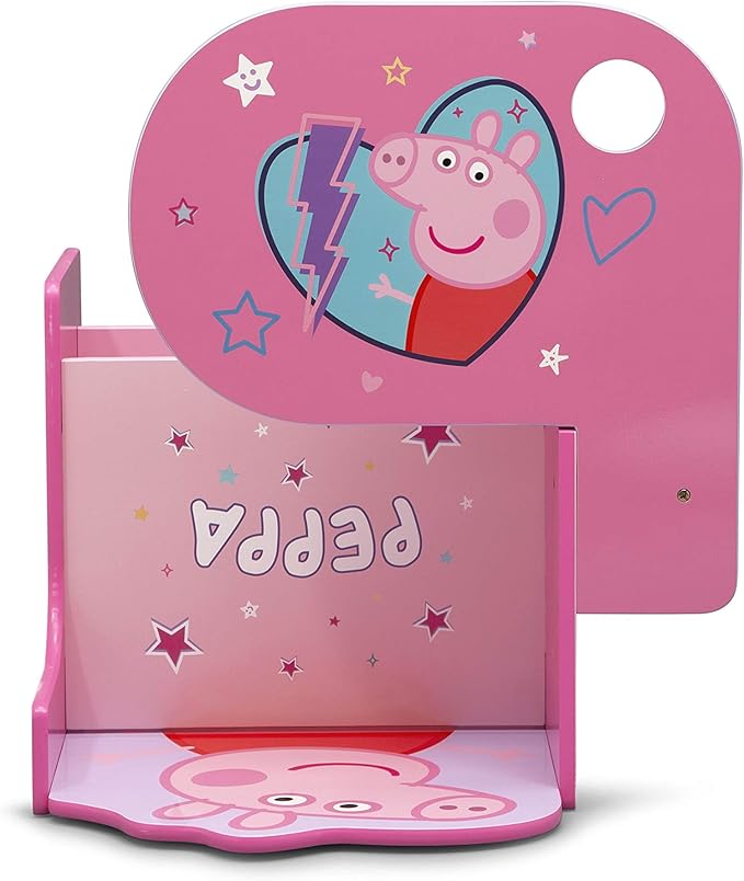 Delta Children Chair Desk with Storage Bin - Ideal for Arts & Crafts, Snack Time, Homeschooling, Homework & More, Peppa Pig