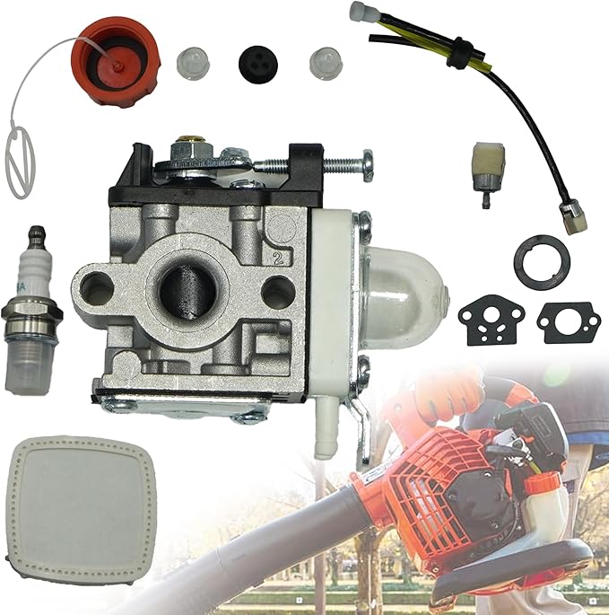 A021004700 A021000722 A021000723 New Carburetor Kits with Air Filter Fits for Echo PB-2520 Leaf Blower Replaces A021004700 A021000722 A021000723