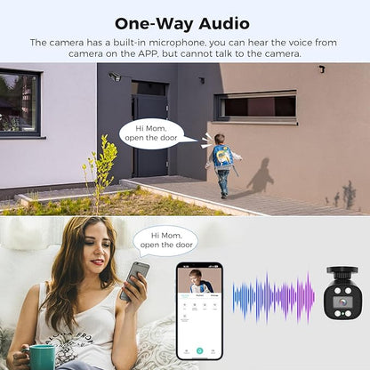 Hiseeu 3K Wired Outdoor Security Camera System with Audio,5MP 8CH Surveillance DVR,8 X5MP IP66 Weatherproof Cameras & 1TB HDD,Dual Light,Human/Vehicle Detection,Smart Playback for Home Security