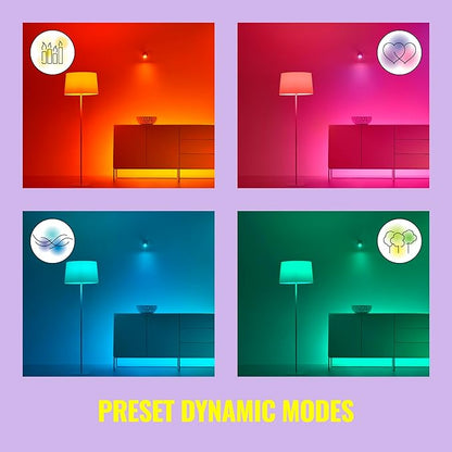 WiZ 40W B12 Color LED Smart Candle-Shaped Bulb - Pack of 1 - E26- Indoor - Connects to Your Existing Wi-Fi - Control with Voice or App + Activate with Motion - Matter Compatible