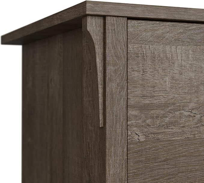 Bush Furniture Salinas 2 Drawer Lateral File Cabinet in Ash Brown