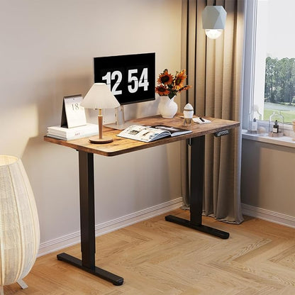 JOYSEEKER Electric Standing Desk Frame Workstation,Stand up Desk legs Height Adjustable,Ergonomic Sit Stand Desk Base for 39 to 63 inch Table Tops,Black