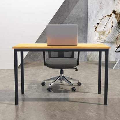 SDHYL 47 inches Contemporary Computer Desk Spacious Workstation Sturdy Writing Desk Meeting Desk, S7-GCP2AC3-120TB