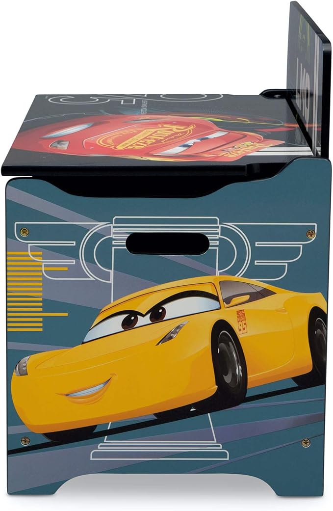 Delta Children Deluxe Toy Box, Disney/Pixar Cars