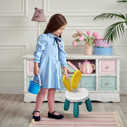 Small Plastic Chairs for Toddlers 2-3, Durable and Lightweight Kids Chairs, 10.5" Lx10.5 Wx16.9 H, Indoor or Outdoor Use for Boys & Girls 2-3