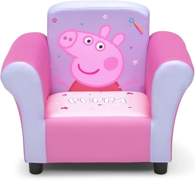 Delta Children Kids Character Upholstered Chair, Peppa Pig