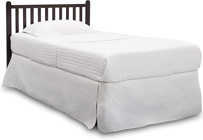 Delta Children Emery Mini Convertible Baby Crib & Twinkle Stars 3-Inch Waterproof Mini Crib Mattress, Dark Chocolate
