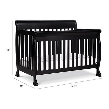 DaVinci Kalani 4-in-1 Convertible Crib in Ebony, Greenguard Gold Certified