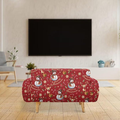 FKELYI Christmas Ornaments Sofa Slipcover Stretch Sofa Couch Cover for Indoor Non-Slip Furniture Protector Washable Sofa Slipcovers L