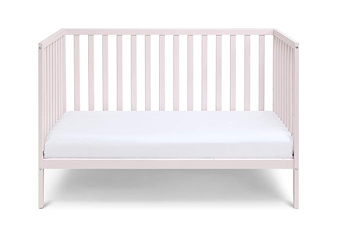 Suite Bebe Palmer 3 in 1 Convertible Crib - Quick Ship, Pastel Pink