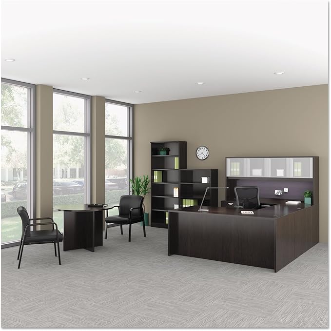 Alera ALEVA542822ES 15.63 in. x 20.5 in. x 28.5 in. Valencia Series 2-Drawer Full File Pedestal - Espresso