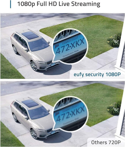 eufy Security eufyCam 2C Wireless Home Security Camera Add-on, Requires HomeBase 2, 180-Day Battery Life, HomeKit Compatibility, 1080p HD, No Monthly Fee, Motion Only Alert