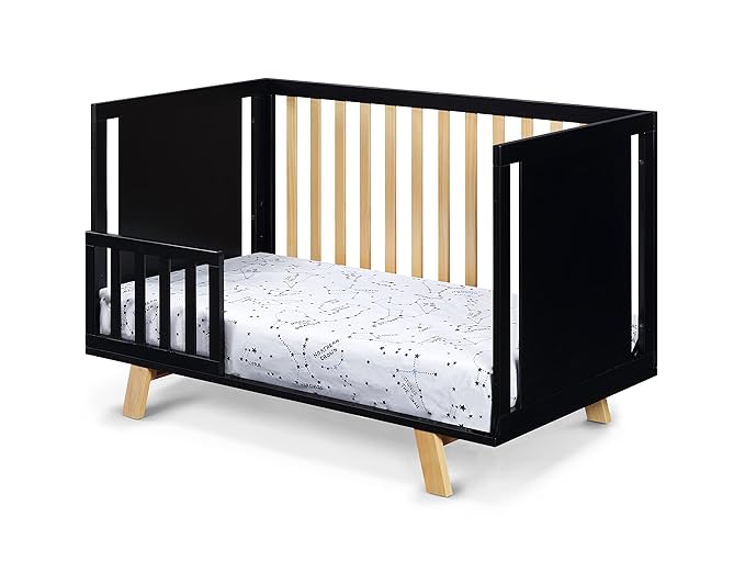 Suite Bebe Livia Convertible Crib in Black & Natural