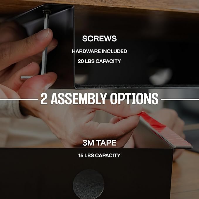 Under Desk Storage Shelf, Under Desk Tray, Carbon Steel Under Shelf Storage, Under The Desk Storage Small Shelf For Desk, Under Table Storage, Gaming Desk Accessories - 13 * 8 * 2.8 in