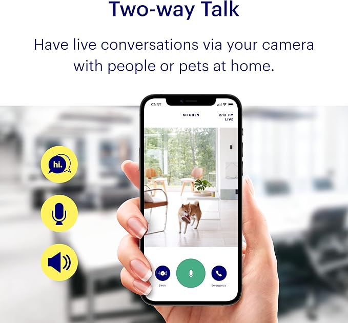 Canary View Indoor Home Security Camera 1080p HD WiFi IP | 24/7 Watch Live Video, Motion Alerts, Two-Way Talk, Night Vision, 10x Zoom, Private Mode, Works with Alexa, Google Assistant and More