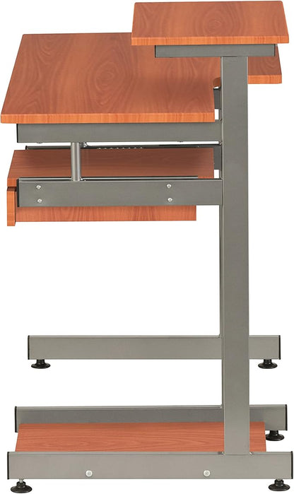 NicBex Laik-DW-00052-DX Desks, 37.75" W x 22" D x 35.25" H, Brown