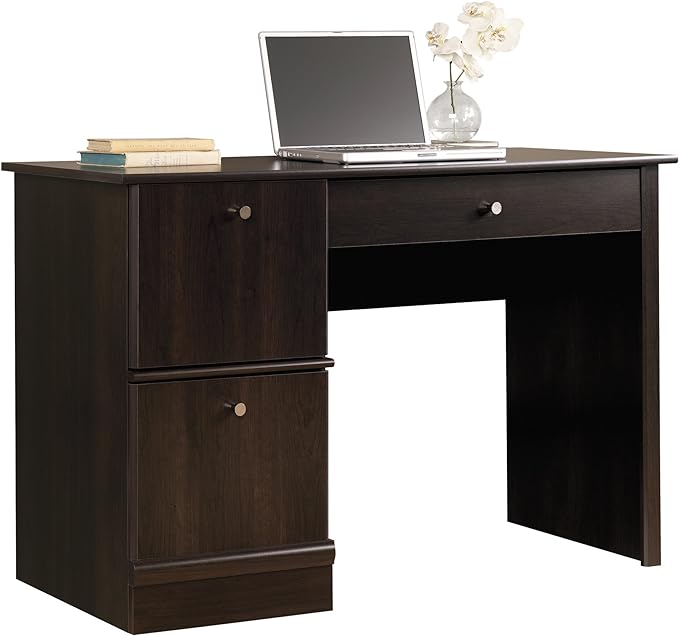 Sauder Computer Desk, Cinnamon Cherry Finish