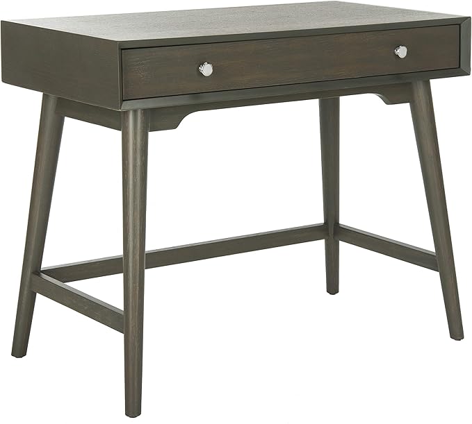 Safavieh Home Office Isadora Mid-Century Modern Ash Grey 1-drawer Desk