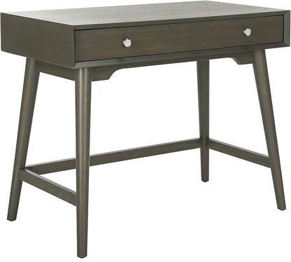 Safavieh Home Office Isadora Mid-Century Modern Ash Grey 1-drawer Desk