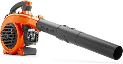 Husqvarna 125BVx Gas Leaf Blower, 28-cc 1.1-HP 2-Cycle Handheld Leaf Blower Vacuum Kit with Mulcher and Vac Bag, 470-CFM, 170-MPH, 12.5-N Powerful Clearing Performance and Ergonomic Design