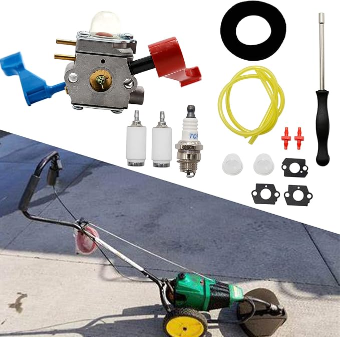 C1U-W12A Carburetor with Air Filter Repower Kit Replacement for Poulan FL1500 FL1500LE Leaf Blower C1U-W12B 530071629