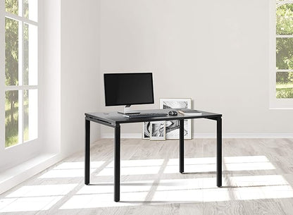 OSP Home Furnishings Prado Home Office Writing Desk, 48 Inches 30 Inches, 48-inches Wide x 30-inches High, Black