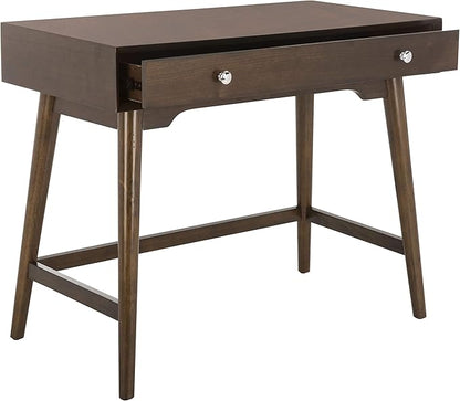 Safavieh Home Office Isadora Mid-Century Modern Walnut 1-drawer Desk