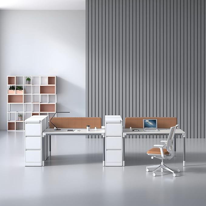 Vertical File Cabinet with Drawer, 3 Drawer File Cabinet with Lock, Filing Cabinets for Home Office, Hanging Files for A4/ Legal/Letter, White