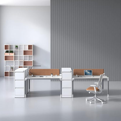 Vertical File Cabinet with Drawer, 3 Drawer File Cabinet with Lock, Filing Cabinets for Home Office, Hanging Files for A4/ Legal/Letter, White