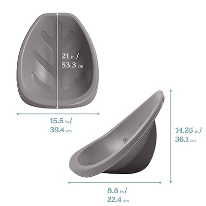 ECR4Kids Leaf Floor Seat, Rocker Chair, Sage/Grey, 6-Piece