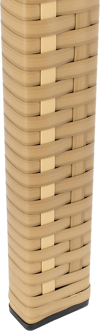 SAFAVIEH Outdoor Collection Bassey Natural/White Cushion 4-Piece Conversation Patio Set PAT7507D