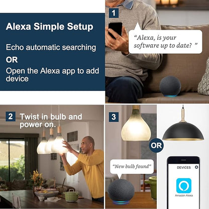 Sengled BR30 Smart Light Bulb, Updated FFS WiFi Led Flood Light Bulbs, Smart Bulbs That Works with Alexa, Google Assistant, E26 Daylight,60W Equivalent, 650LM, 2.4GHz WiFi Only, No Hub Required, 2Pack