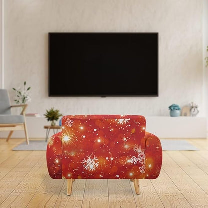 FKELYI Christmas Decor Sofa Couch Cover for Indoor Non-Slip Furniture Protector Easy Going Stretch Sofa Slipcover Washable Sofa Slipcovers M