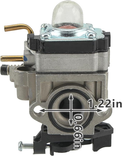 308054121 Carburetor Fits for Ryobi RY25AXB 25cc Gas Jet Fan Blower with Gasket Fuel Line Filter
