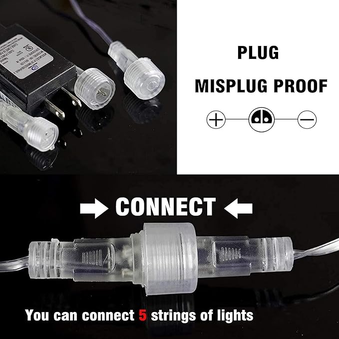 Dazzle Bright Christmas Lights Outdoor, 288LED Meteor Shower Rain Lights 12 Inch 8 Tubes, Waterproof Plug in Falling Icicle Lights Christmas Decorations for Xmas Tree Yard House Decor (Blue)