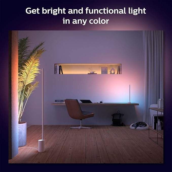 Philips Hue Signe Smart Table Lamp, White - White and Color Ambiance LED Color-Changing Light - 2 Pack - Control with Hue App - Compatible with Alexa, Google Assistant, and Apple Homekit