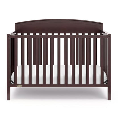 Graco Benton 5-in-1 Convertible Crib (Espresso) – GREENGUARD Gold Certified, Converts from Baby Crib to Toddler Bed, Daybed and Full-Size Bed, Fits Standard Full-Size Crib Mattress