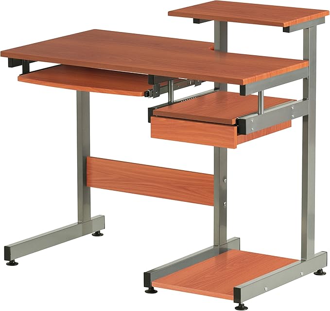 NicBex Laik-DW-00052-DX Desks, 37.75" W x 22" D x 35.25" H, Brown