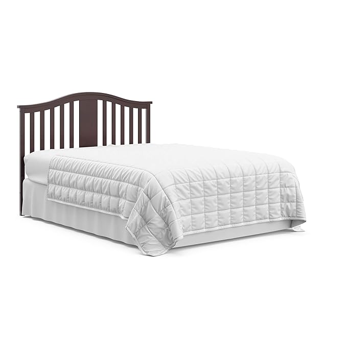 Graco Solano 4-in-1 Convertible Crib with Drawer (Espresso) – GREENGUARD Gold Certified, Crib with Drawer Combo, Includes Full-Size Nursery Storage Drawer, Converts to Toddler Bed and Full-Size Bed